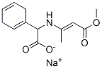 sodium (E)-alpha-[(3-methoxy-1-methyl-3-oxo-1-propenyl)amino]cyclohexa-1,4-diene-1-acetate