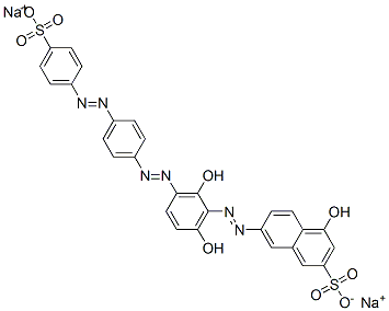 disodium 7-[[2,6-dihydroxy-3-[[4-[(4-sulphonatophenyl)azo]phenyl]azo]phenyl]azo]-4-hydroxynaphthalene-2-sulphonate