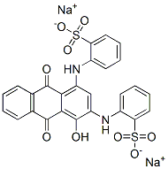 disodium [9,10-dihydro-4-hydroxy-9,10-dioxo-1,3-anthrylenebis(imino)]bis(benzenesulphonate)