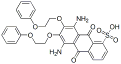 5,8-diamino-9,10-dihydro-9,10-dioxo-6,7-bis(2-phenoxyethoxy)anthracenesulphonic acid