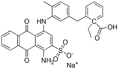 sodium 1-ethyl 2-[[3-[(4-amino-9,10-dihydro-9,10-dioxo-3-sulphonato-1-anthryl)amino]-p-tolyl]methyl]benzoate