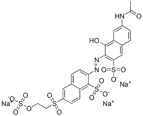 2-[[7-acetamido-1-hydroxy-3-sulpho-2-naphthyl]azo]-6-[[2-(sulphooxy)ethyl]sulphonyl]naphthalene-1-sulphonic acid, sodium salt