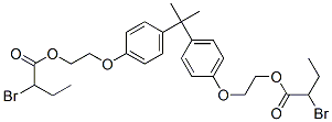 (isopropylidene)bis(p-phenyleneoxyethylene) bis(2-bromobutyrate)