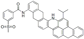3-(methylsulphonyl)-N-[5,10,15,16-tetrahydro-17-isopropylanthra[2,1,9-mna]naphth[2,3-h]acridin-11-yl]benzamide