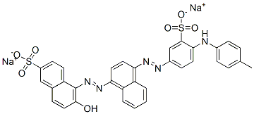 6-hydroxy-5-[[4-[[4-[(4-methylphenyl)amino]-3-sulphophenyl]azo]-1-naphthyl]azo]naphthalene-2-sulphonic acid, sodium salt
