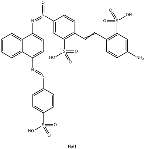 trisodium 2-[2-(4-amino-2-sulphonatophenyl)vinyl]-5-[[4-[(4-sulphonatophenyl)azo]-1-naphthyl]-NNO-azoxy]benzenesulphonate