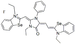 3-ethyl-2-[[1-ethyl-4-[(3-ethyl-3H-benzoselenazol-2-ylidene)ethylidene]-5-oxo-3-phenylimidazolidin-2-ylidene]methyl]benzoselenazolium iodide