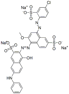 3-[[4-[(4-chloro-2-sulphophenyl)azo]-2-methoxy-6-sulpho-1-naphthyl]azo]-4-hydroxy-7-(phenylamino)naphthalene-2-sulphonic acid, sodium salt
