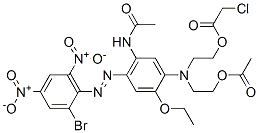 2-[[5-(acetylamino)-4-[(2-bromo-4,6-dinitrophenyl)azo]-2-ethoxyphenyl][2-(acetyloxy)ethyl]amino]ethyl chloroacetate