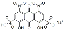 sodium hydrogen -9,10-dihydro-1,8-dihydroxy-4,5-dinitro-9,10-dioxoanthracene-2,7-disulphonate