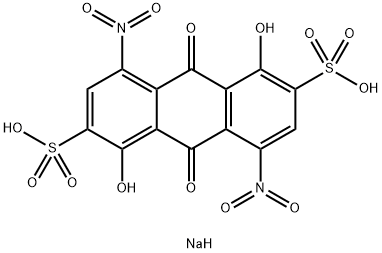 sodium hydrogen -9,10-dihydro-1,5-dihydroxy-4,8-dinitro-9,10-dioxoanthracene-2,6-disulphonate