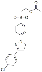 2-[[4-[3-(4-chlorophenyl)-4,5-dihydro-1H-pyrazol-1-yl]phenyl]sulphonyl]ethyl acetate