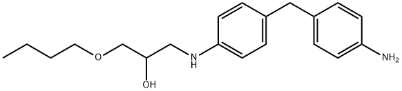 1-[[4-[(4-aminophenyl)methyl]phenyl]amino]-3-butoxypropan-2-ol