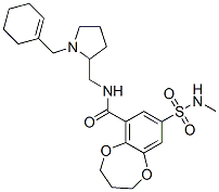 N[[1-(1-cyclohexen-1-ylmethyl)pyrrolidin-2-yl]methyl]-3,4-dihydro-8-[(methylamino)sulphonyl]-2H-benzo-1,5-dioxepin-6-carboxamide
