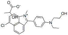 6-chloro-2-[4-[ethyl(2-hydroxyethyl)amino]phenyl]-1-methylbenz[cd]indolium lactate