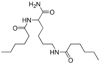 2,6-bis[(1-oxohexyl)amino]hexanamide