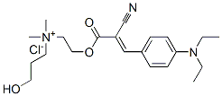 [2-[[2-cyano-3-[4-(diethylamino)phenyl]-1-oxoallyl]oxy]ethyl](3-hydroxypropyl)dimethylammonium chloride