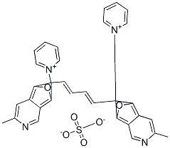 1,1'-[1,3-butadiene-1,4-diylbis[(5-methyl-2,6-benzoxazolediyl)methylene]]dipyridinium sulphate