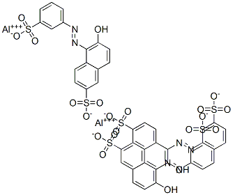 dialuminium tris[6-hydroxy-5-[(3-sulphonatophenyl)azo]naphthalene-2-sulphonate]