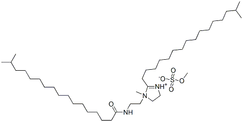 4,5-dihydro-2-isoheptadecyl-1-methyl-1-[2-[(1-oxoisooctadecyl)amino]ethyl]-1H-imidazolium methyl sulphate