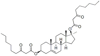 (3beta,17beta)-17-methylandrost-5-ene-3,17-diyl bis(3-oxononanoate)