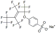 sodium 4-[[1,4,4,5,5,5-hexafluoro-1,2,3-tris(trifluoromethyl)-2-pentenyl]oxy]benzenesulphonate