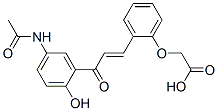 (E)-[2-[3-[5-(acetylamino)-2-hydroxyphenyl]-3-oxo-1-propenyl]phenoxy]acetic acid
