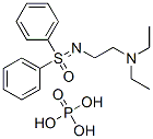 N-[2-(diethylamino)ethyl]-S,S-diphenylsulphoximide phosphate