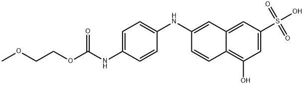 4-hydroxy-7-[[4-[[(2-methoxyethoxy)carbonyl]amino]phenyl]amino]naphthalene-2-sulphonic acid