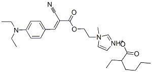 1-[2-[[2-cyano-3-[4-(diethylamino)phenyl]acryloyl]oxy]ethyl]-1-methyl-1H-imidazolium 2-ethylhexanoate
