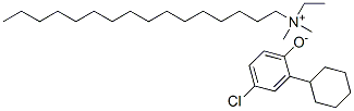 ethylhexadecyldimethylammonium 4-chloro-2-cyclohexylphenolate