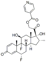 6alpha,9-difluoro-11beta,17,21-trihydroxy-16alpha-methylpregna-1,4-diene-3,20-dione 21-isonicotinate
