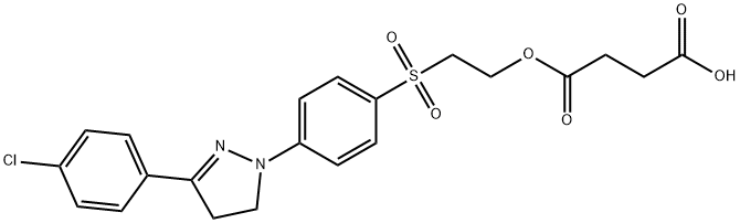 [2-[[4-[3-(4-chlorophenyl)-4,5-dihydro-1H-pyrazol-1-yl]phenyl]sulphonyl]ethyl] hydrogen succinate