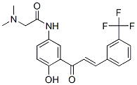 2-(dimethylamino)-N-[4-hydroxy-3-[1-oxo-3-[3-(trifluoromethyl)phenyl]allyl]phenyl]acetamide