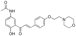 N-[4-hydroxy-3-[3-[4-[2-(morpholin-4-yl)ethoxy]phenyl]-1-oxoallyl]phenyl]acetamide