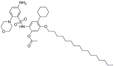 N-(2-Acetoxy-5-cyclohexyl-4-hexadecyloxyphenyl)-2-morpholino-5-amino-benzenesulfonamide