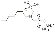 diammonium dihydrogen [(heptylimino)bis(methylene)]bisphosphonate