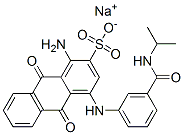 sodium 1-amino-9,10-dihydro-4-[[3-[[(1-methylethyl)amino]carbonyl]phenyl]amino]-9,10-dioxoanthracen-2-sulphonate