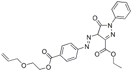 ethyl 4-[[4-[[2-(allyloxy)ethoxy]carbonyl]phenyl]azo]-4,5-dihydro-5-oxo-1-phenyl-1H-pyrazole-3-carboxylate