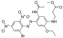 methyl N-[5-(acetylamino)-4-[(2-bromo-4,6-dinitrophenyl)azo]-2-ethoxyphenyl]beta-alaninate