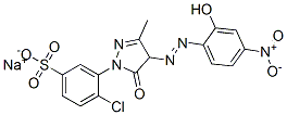sodium 4-chloro-3-[4,5-dihydro-4-[(2-hydroxy-4-nitrophenyl)azo]-3-methyl-5-oxo-1H-pyrazol-1-yl]benzenesulphonate