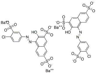 tribarium bis[4-[(4-chloro-3-sulphonatophenyl)azo]-3-hydroxynaphthalene-2,7-disulphonate]