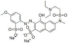 6-[[[2-(diethylamino)ethyl]sulphonyl]methylamino]-4-hydroxy-3-[(4-methoxy-2-sulphophenyl)azo]naphthalene-2-sulphonic acid, sodium salt