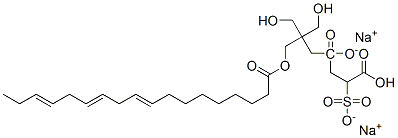 disodium 4-[2,2-bis(hydroxymethyl)-3-[(1-oxooctadeca-9,12,15-trienyl)oxy]propyl] 2-sulphonatosuccinate
