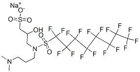 sodium 3-[[3-(dimethylamino)propyl][(heptadecafluorooctyl)sulphonyl]amino]-2-hydroxypropanesulphonate