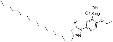2-ethoxy-5-(4,5-dihydro-3-heptadecyl-5-oxo-1H-pyrazol-1-yl)benzenesulphonic acid