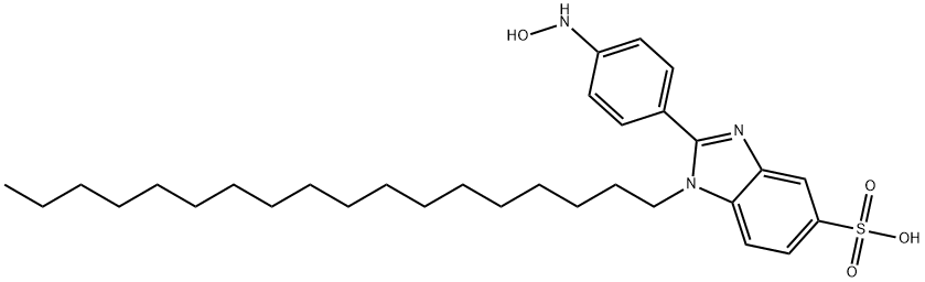 2-[4-(hydroxyamino)phenyl]-1-octadecyl-1H-benzimidazole-5-sulphonic acid