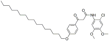 N-(2-chloro-4,5-dimethoxyphenyl)-3-[p-(hexadecyloxy)phenyl]-3-oxopropionamide