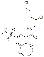 N-(2,5-dichloropentyl)-3,4-dihydro-8-(N-methylsulphamoyl)-2H-1,5-benzodioxepin-6-carboxamide