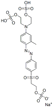 2,2'-[[3-methyl-4-[[4-[[2-(sulphooxy)ethyl]sulphonyl]phenyl]azo]phenyl]imino]bisethyl bis(hydrogen sulphate), sodium salt